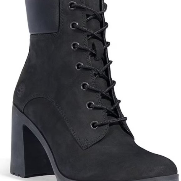 Timberland Allington Nubuck Leather Lace-Up Lug Sole Booties - Picture 2 of 6